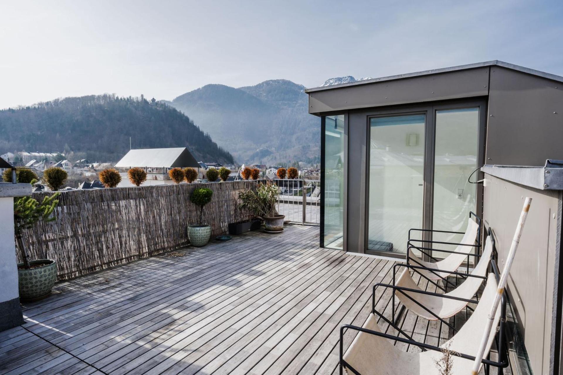Luxus Penthouse Mit Panoramablick Apartamento Bad Ischl Exterior foto